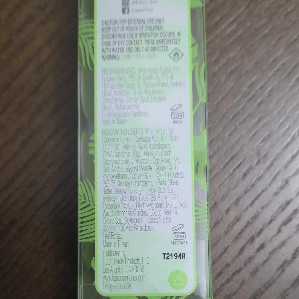 Lique Active Beauty Dynamic Duo Lash Mascara And Brow Gel New